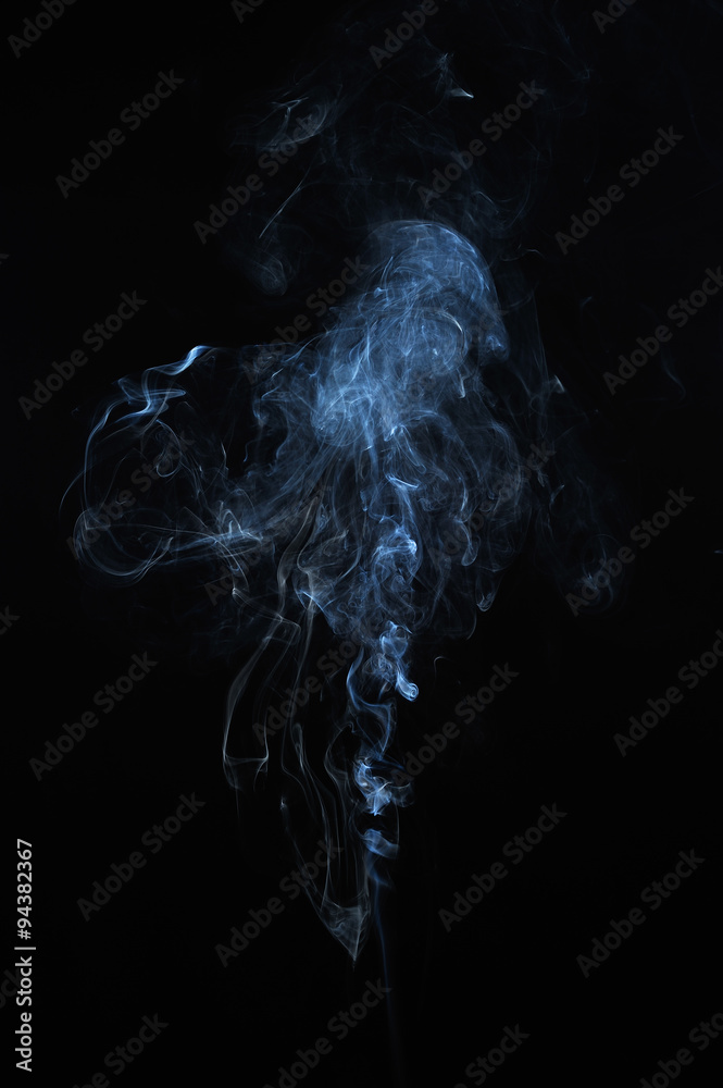 Abstract smoke moves on a black background. Design element. Abstract texture. Abstract smoke moves on a black background. Design element. Abstract texture.