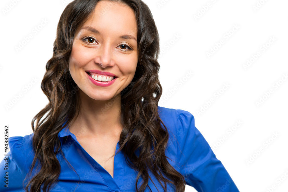 Business woman portrait isolated on white background Business woman portrait isolated on white background