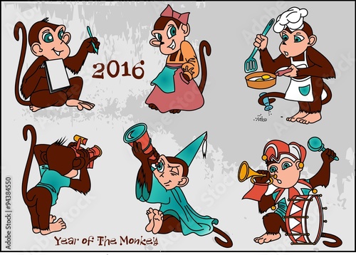 2016 год Обезьяны