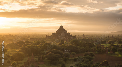 Sunrise over Dhammayangyi temple of Bagan, Myanmar