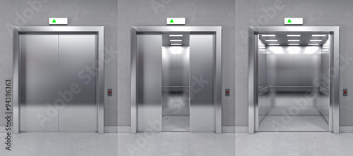3d modern elevator photo