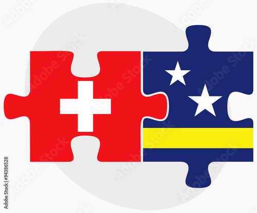 Switzerland and Curacao Flags