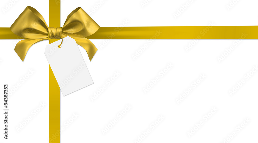gold ribbon bow
