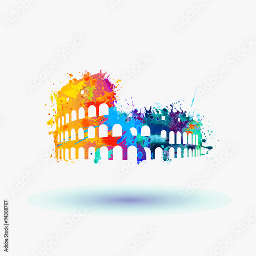 Silhouette of Coliseum