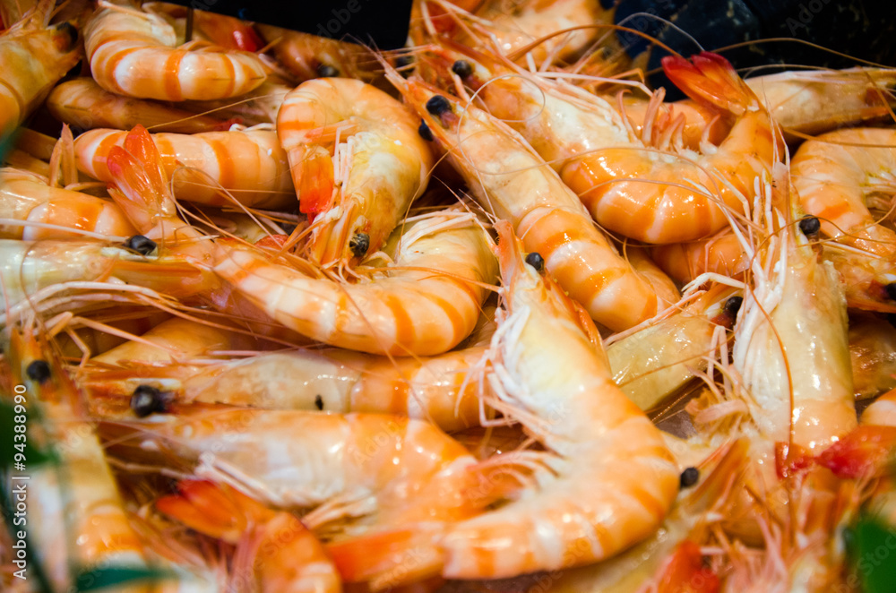 Pink and Red Shrimps prawns Pink and Red Shrimps prawns