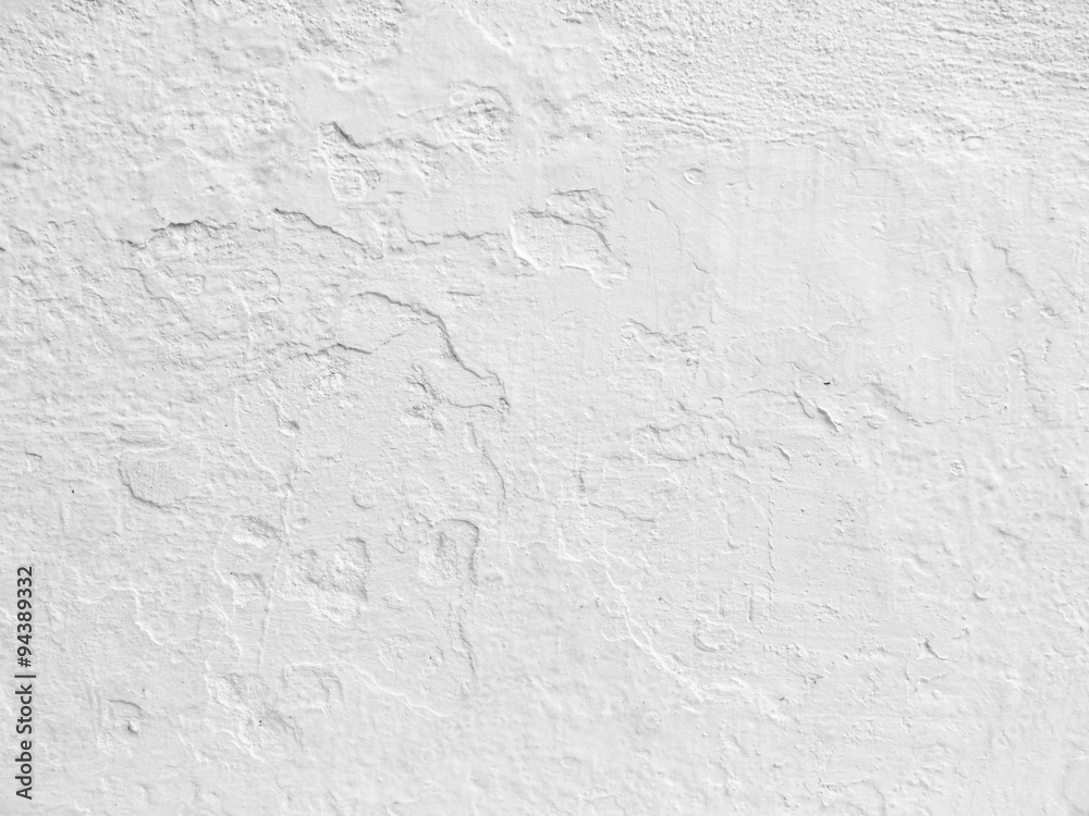 Naklejka premium White mortar wall texture background