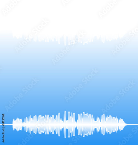  Audio Equalizer Pulse Blue Background