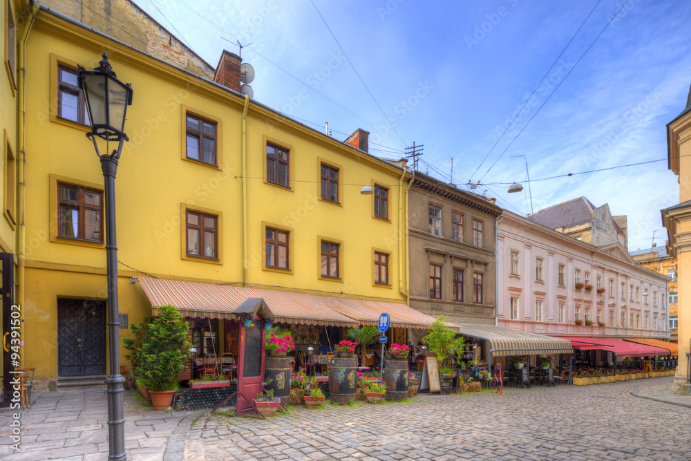 Zdjęcie Stock Architecture of Lvov. Ukraine. Adobe Stock