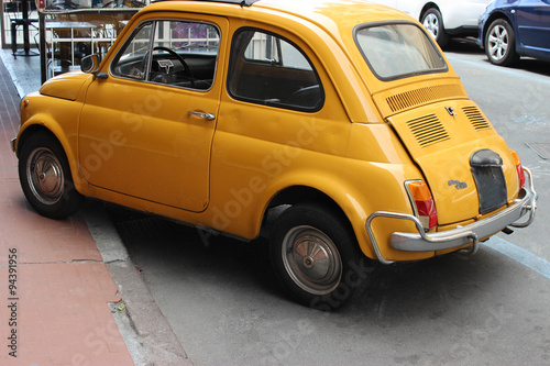 Vintage Little Car in Italy
