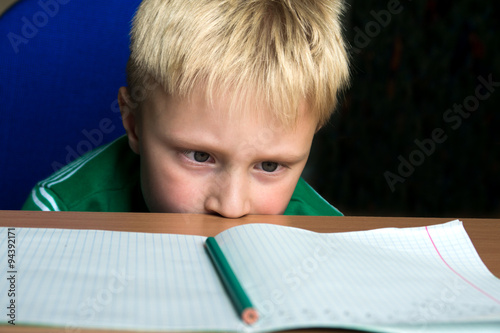 Fototapeta difficult school homework