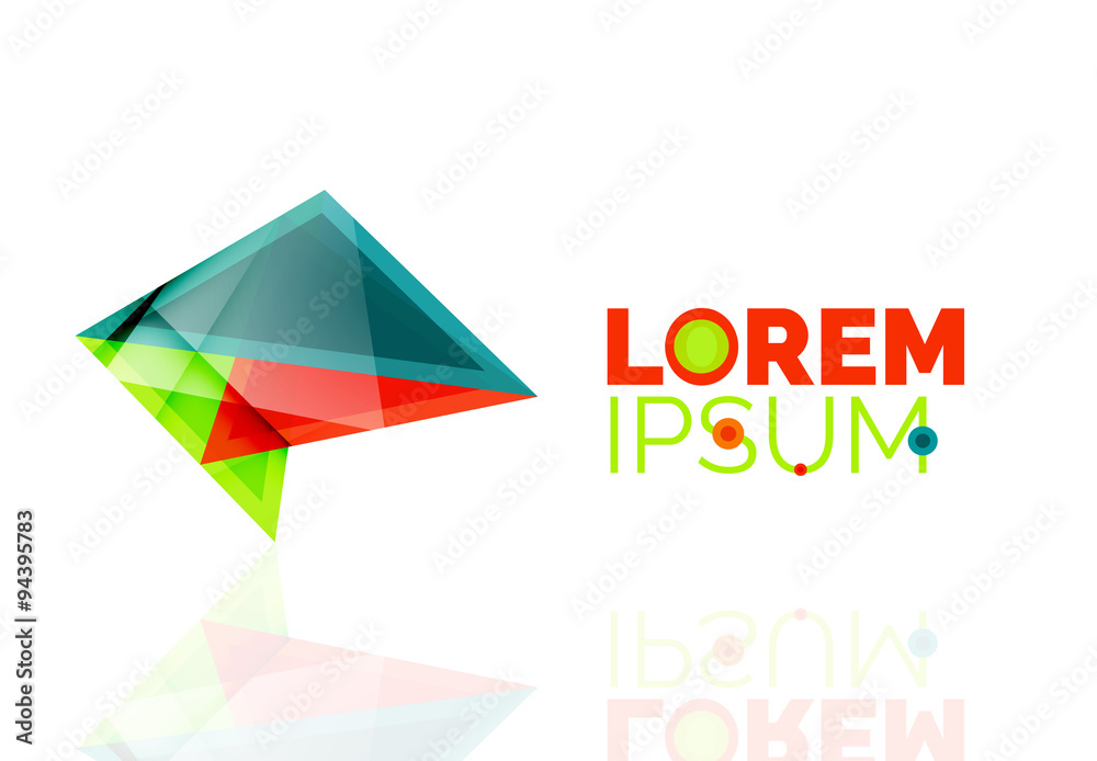 Logo, abstract geometric business icon Logo, abstract geometric business icon