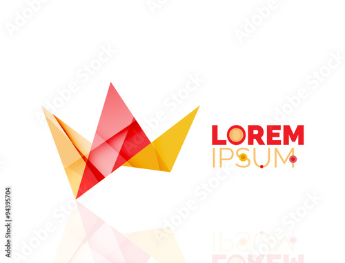 Free Download Logo, abstract geometric business icon - GFXLoad