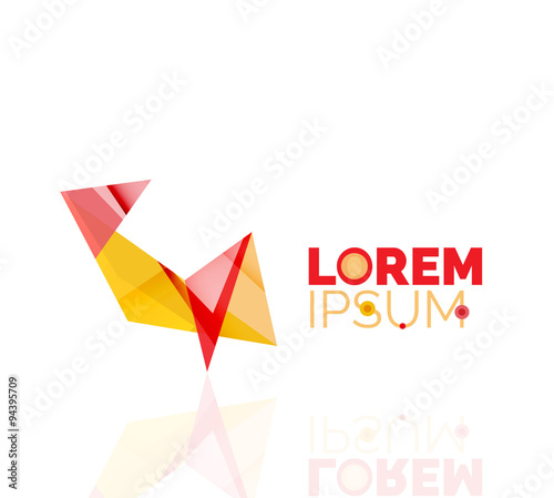 Free Download Logo, abstract geometric business icon - GFXLoad