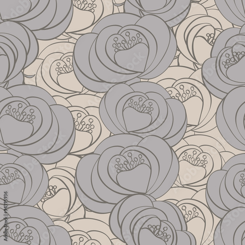 retro floral seamless pattern