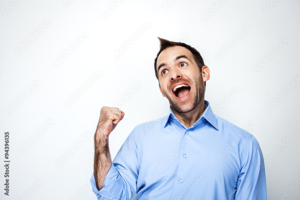 Funny and creative concept for businessman Funny and creative concept for businessman