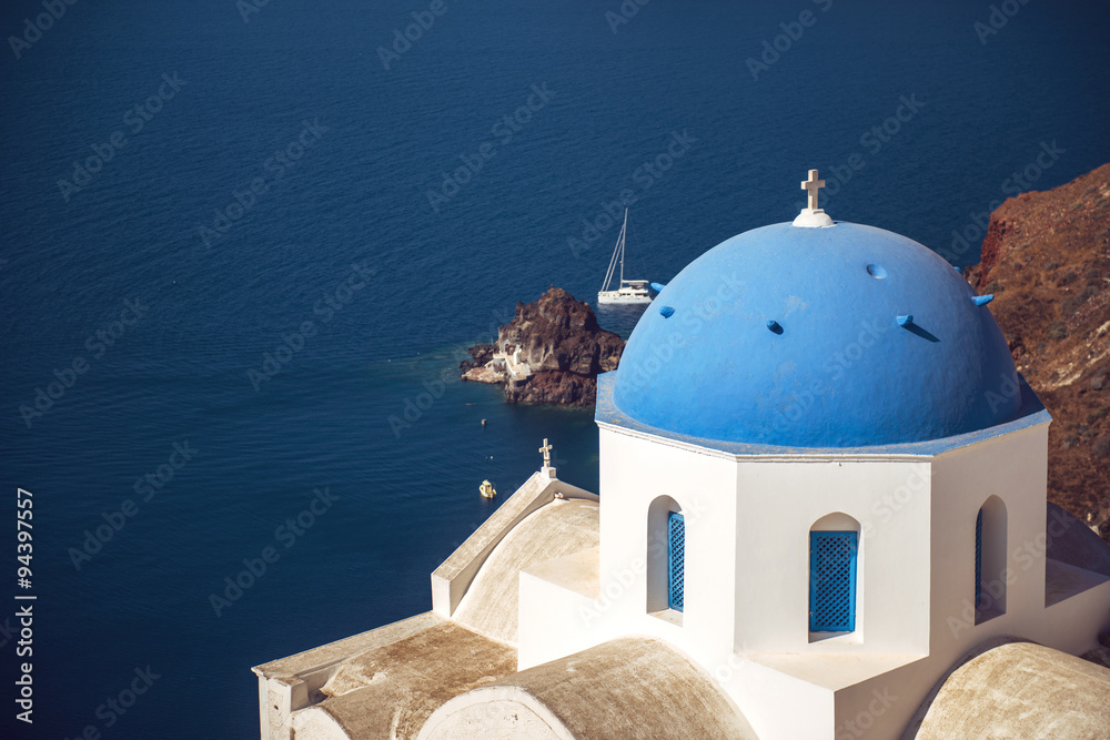 Greece, Santorini island, Oia village, White architecture