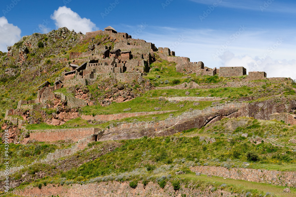 Pisaq Inca ruins, Peru, Sacred Valley,