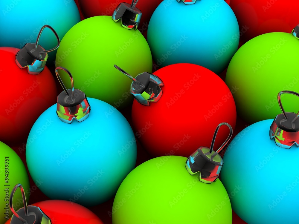 Christmas decorations Concept - 3D Christmas decorations Concept - 3D