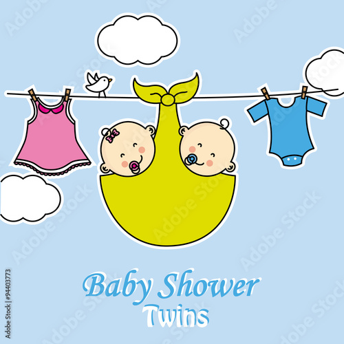 Twins baby shower.