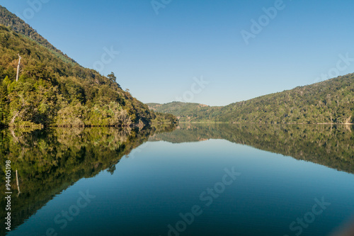 Lago Tilquilco lake in National Park Huerquehue, Chile