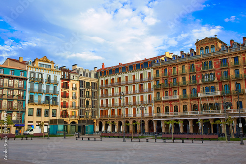 Pamplona Navarra Spain plaza del Castillo square