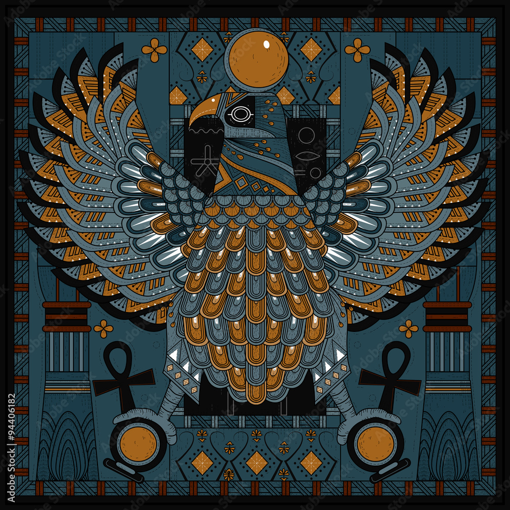 Fototapeta premium elegant eagle coloring page