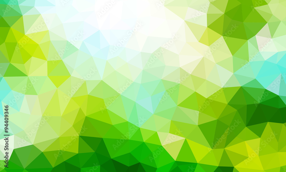 low poly background green 1 Stock Vector | Adobe Stock