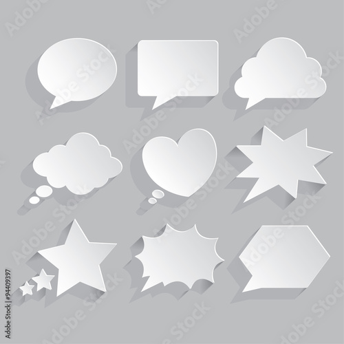 word bubble vector icons
