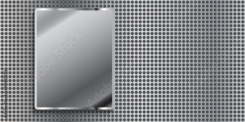 Metal panel with small hole...