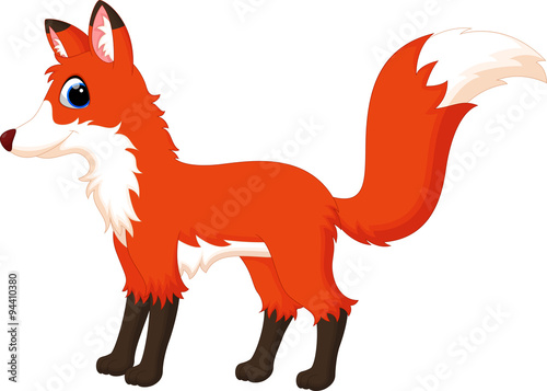 Cute fox cartoon