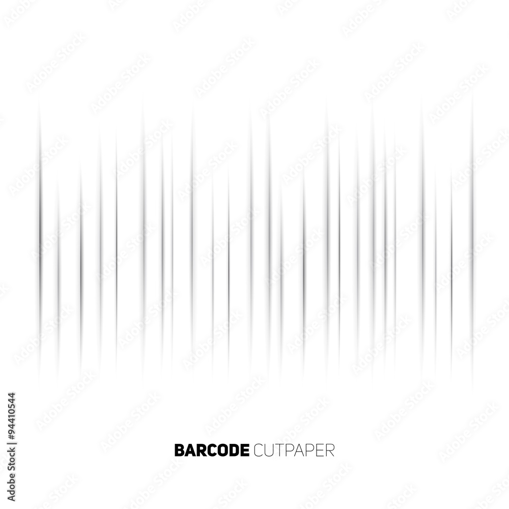 Shopping background with barcode from papercut Shopping background with barcode from papercut