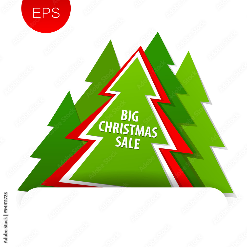 Obraz premium big christmas sale tree