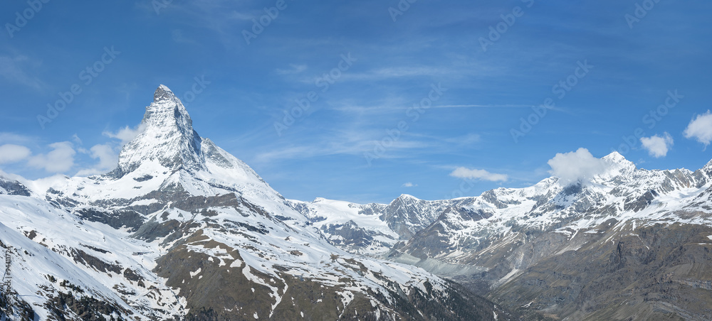 Panorama of Mountain Matterhorn, Zermatt, Switzerland