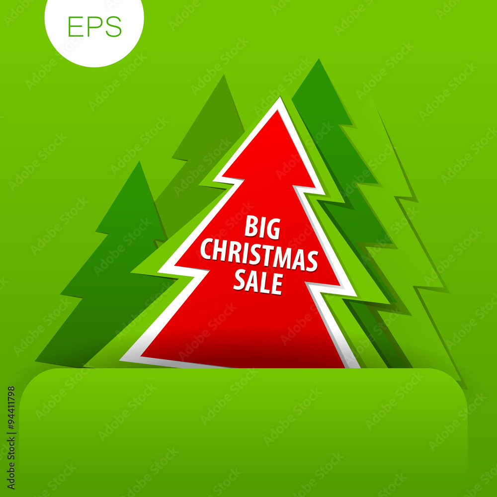 Obraz premium big christmas sale tree