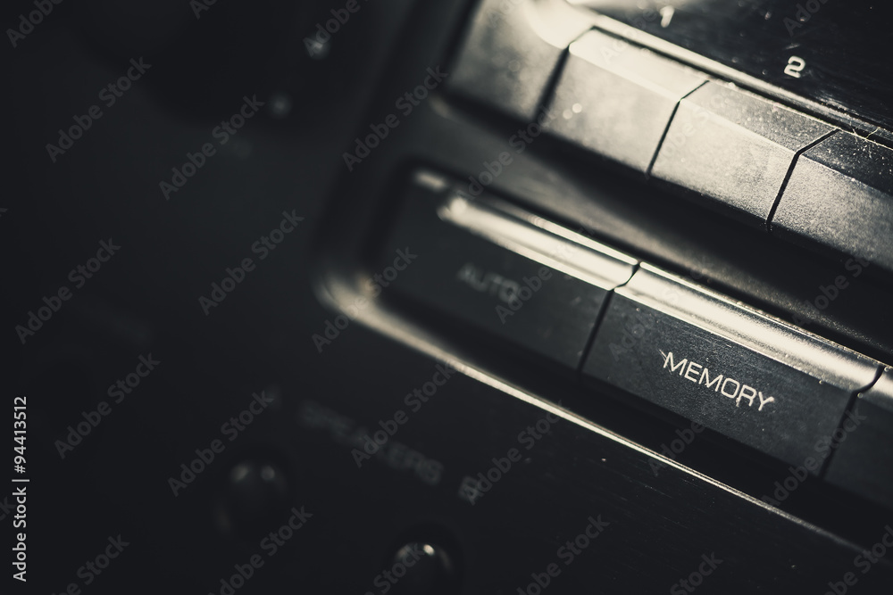 Memory Button of an old Radio Receiver Memory Button of an old Radio Receiver