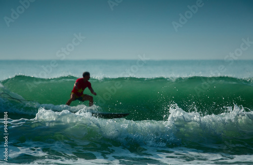 Surfer on the board