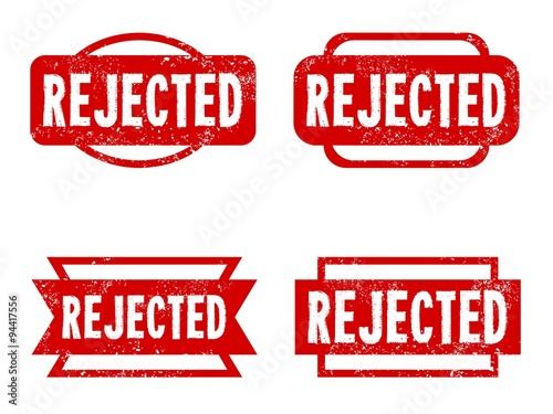 Rejected rubber stamp