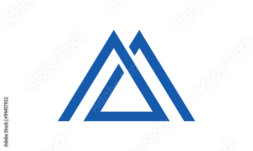 Letter A hat vector logo