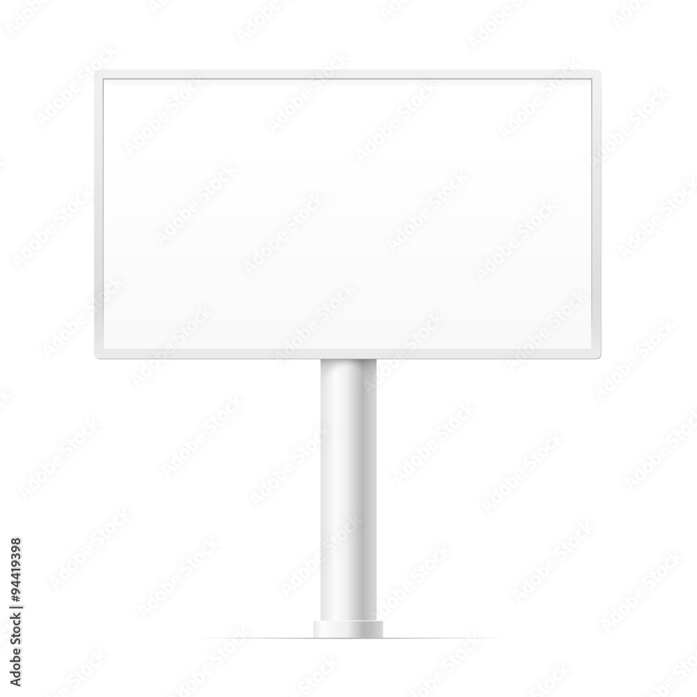 Blank urban advertising board template. Past your content into i Blank urban advertising board template. Past your content into i