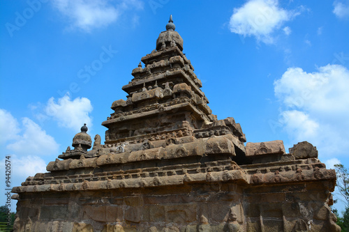Shore temple in Mahabalipuram near to Chennai. Temple built in 8th century and UNESCO world heritage site.