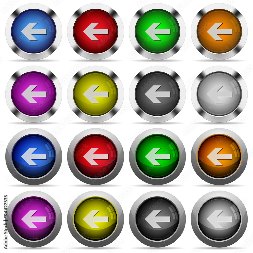 Left arrow button set Left arrow button set