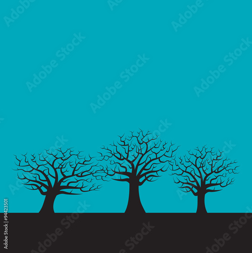 Three bare trees © mike166146