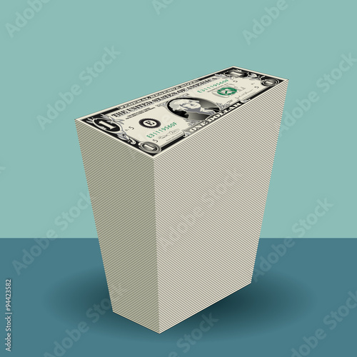 Stack of One dollar Bills