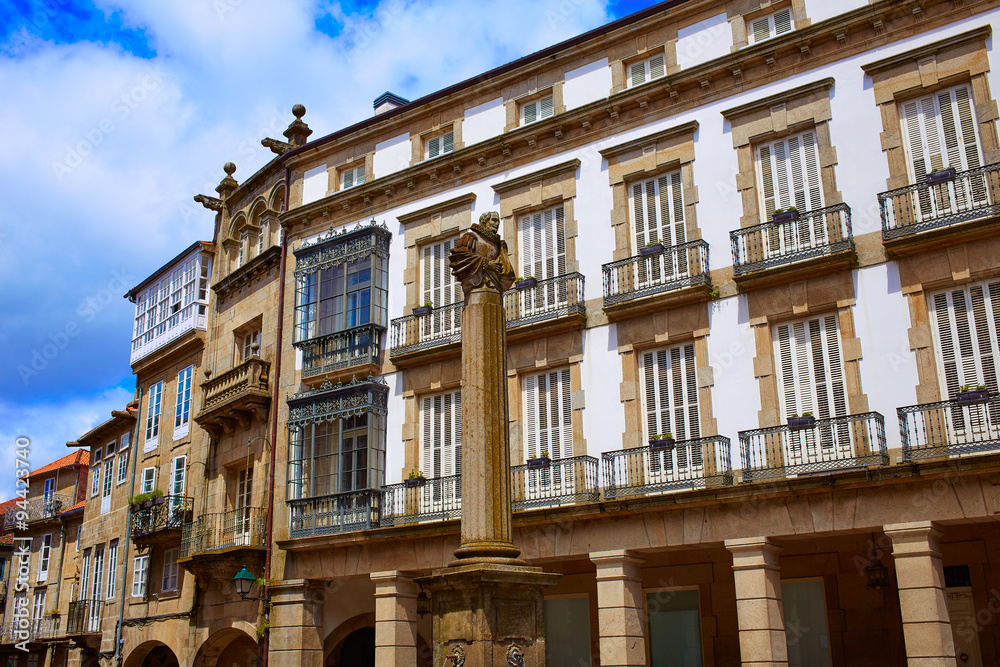 Santiago de Compostela end of Saint James Way Santiago de Compostela end of Saint James Way