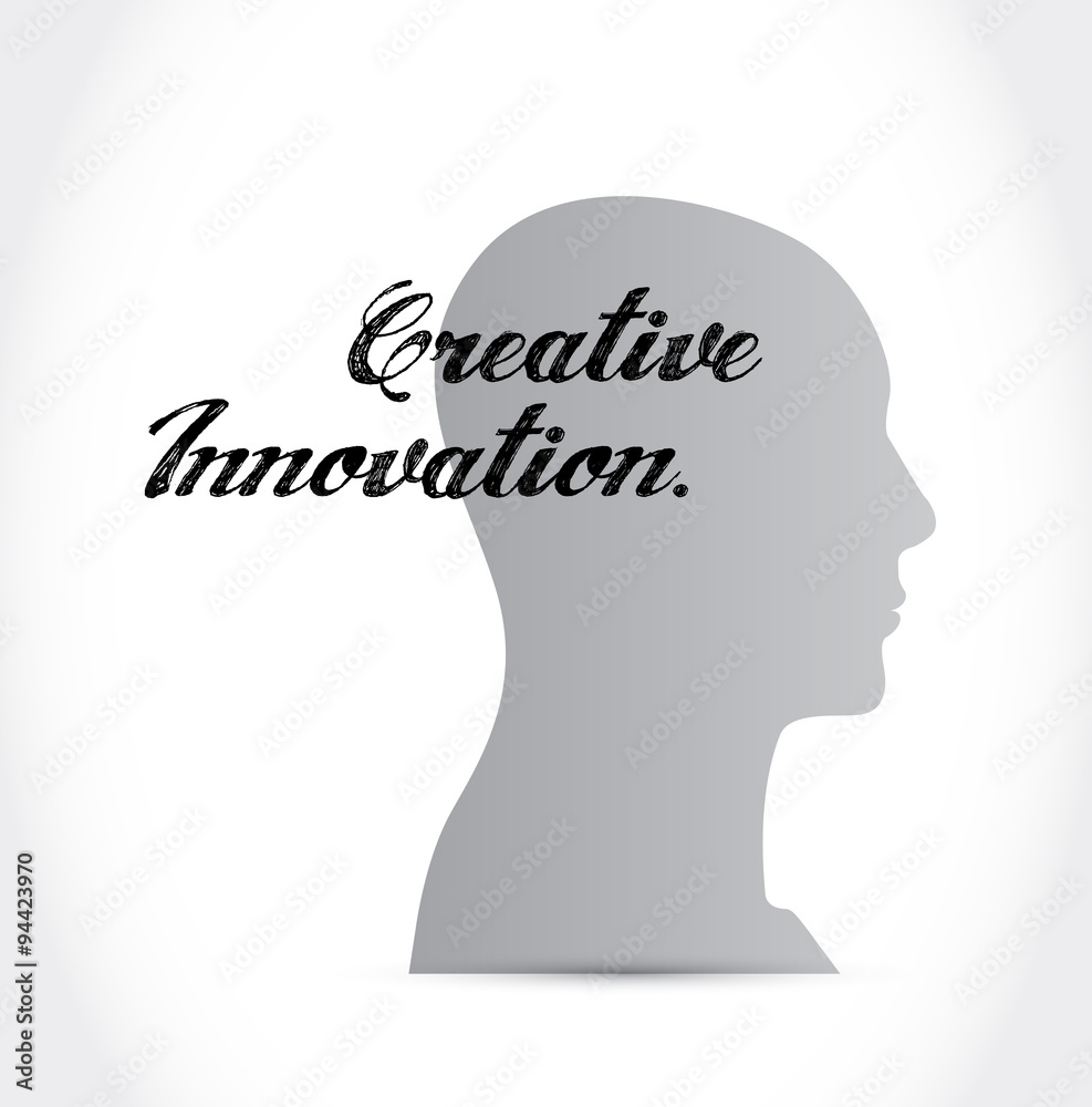 Creative Innovation avatar mind sign concept