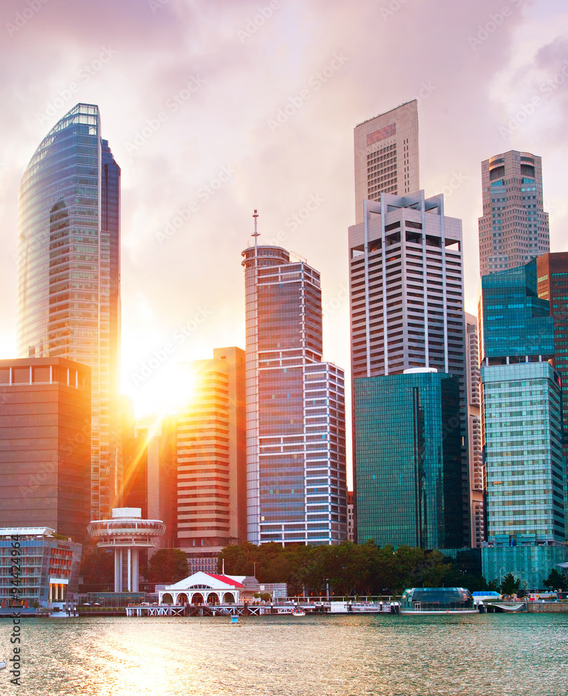 Obraz premium Singapore Downtown Core