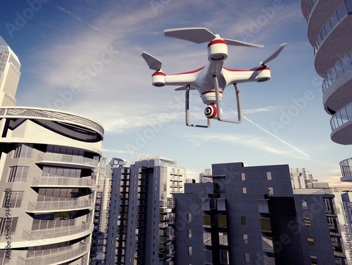 Drone Flying for Aerial Photography or Video Shooting