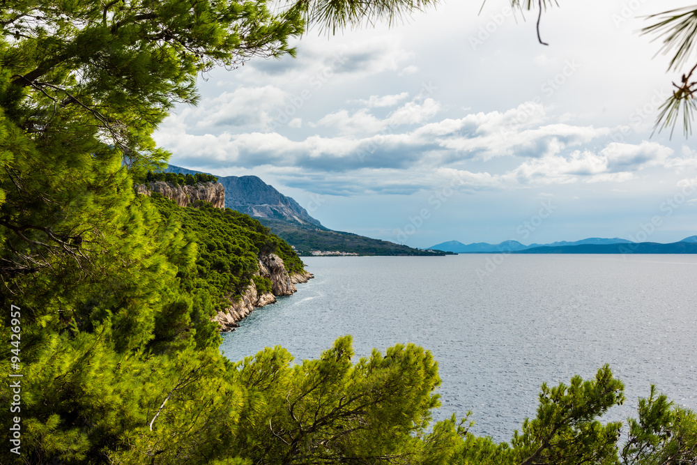 Landschaft Makarska, Dalmatien, Kroatien B
