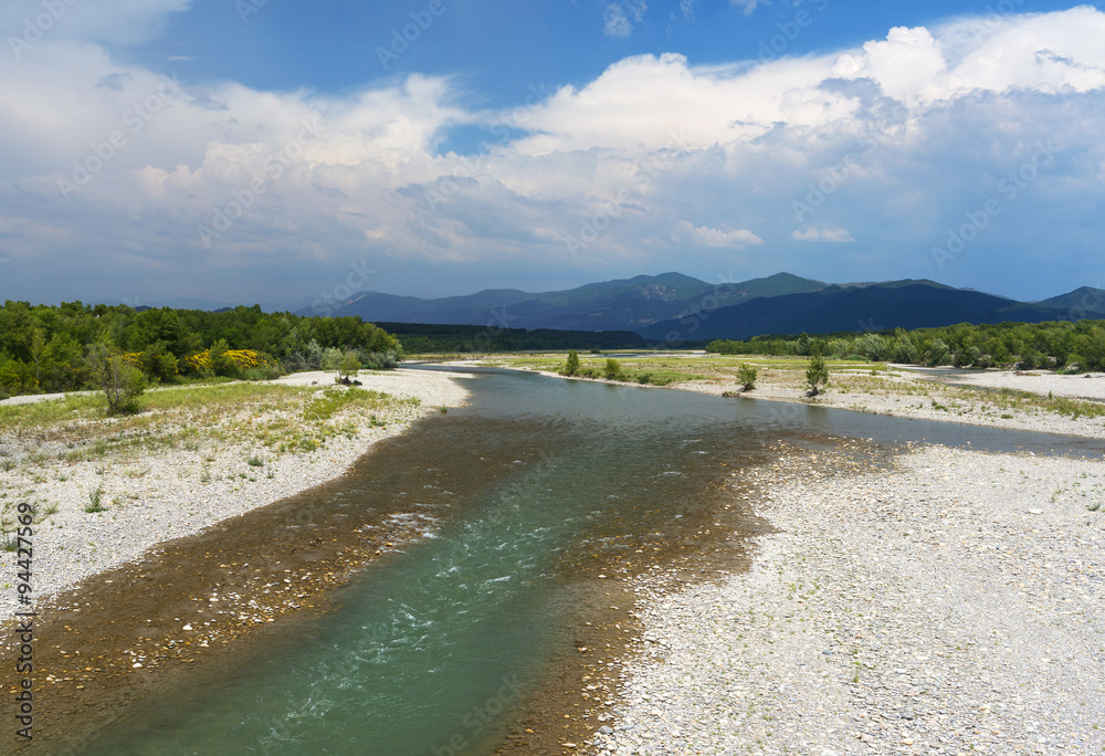 The Durance river in Provence