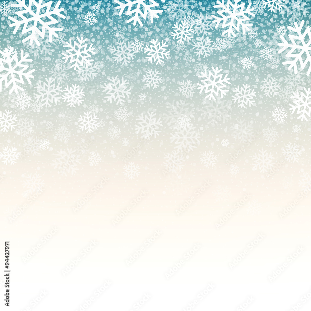 Blue background with snowflakes. Vector illustration Blue background with snowflakes. Vector illustration